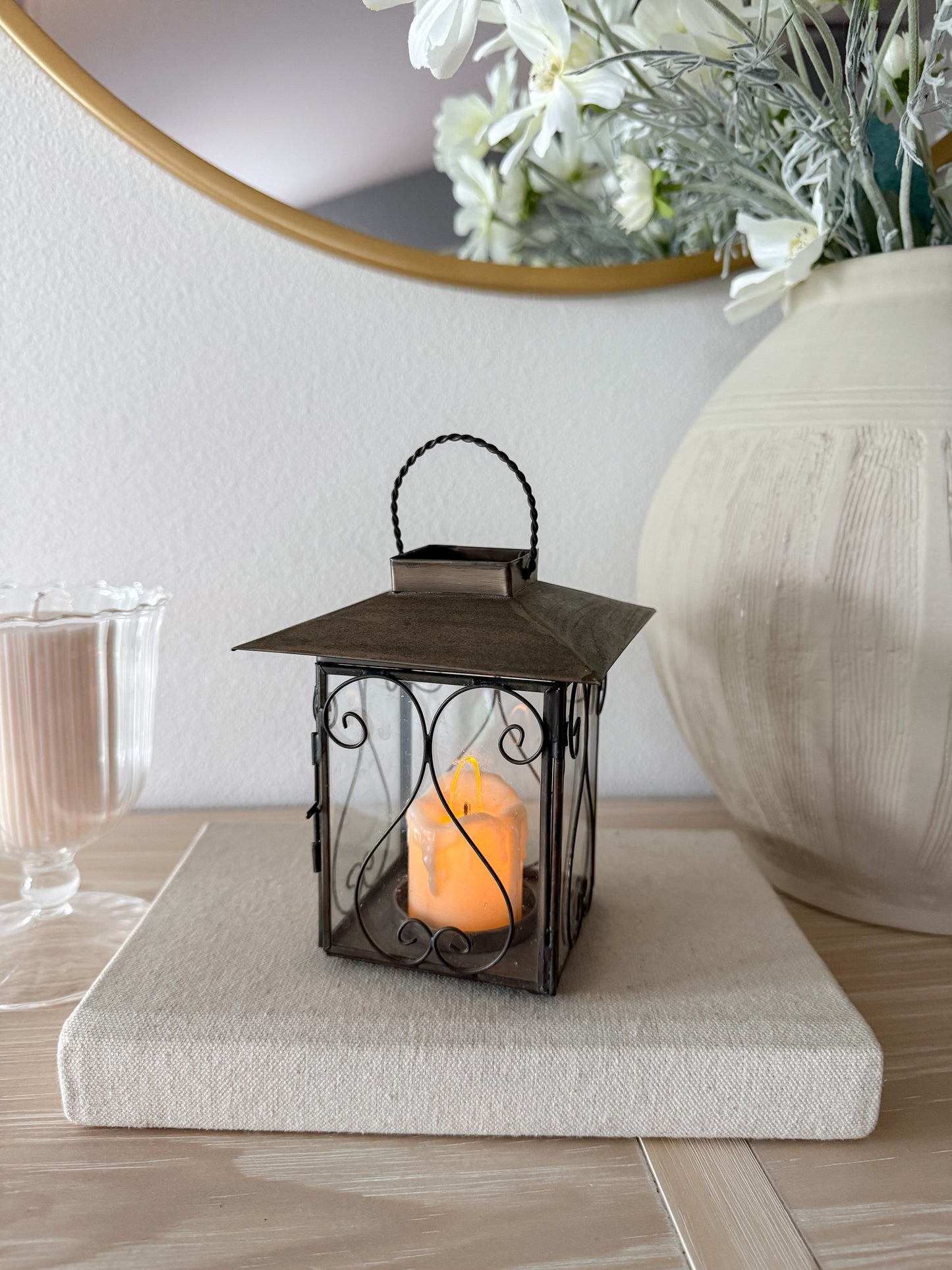 Vintage Gold Small Lantern