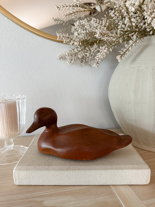 Vintage Wooden Duck Decor