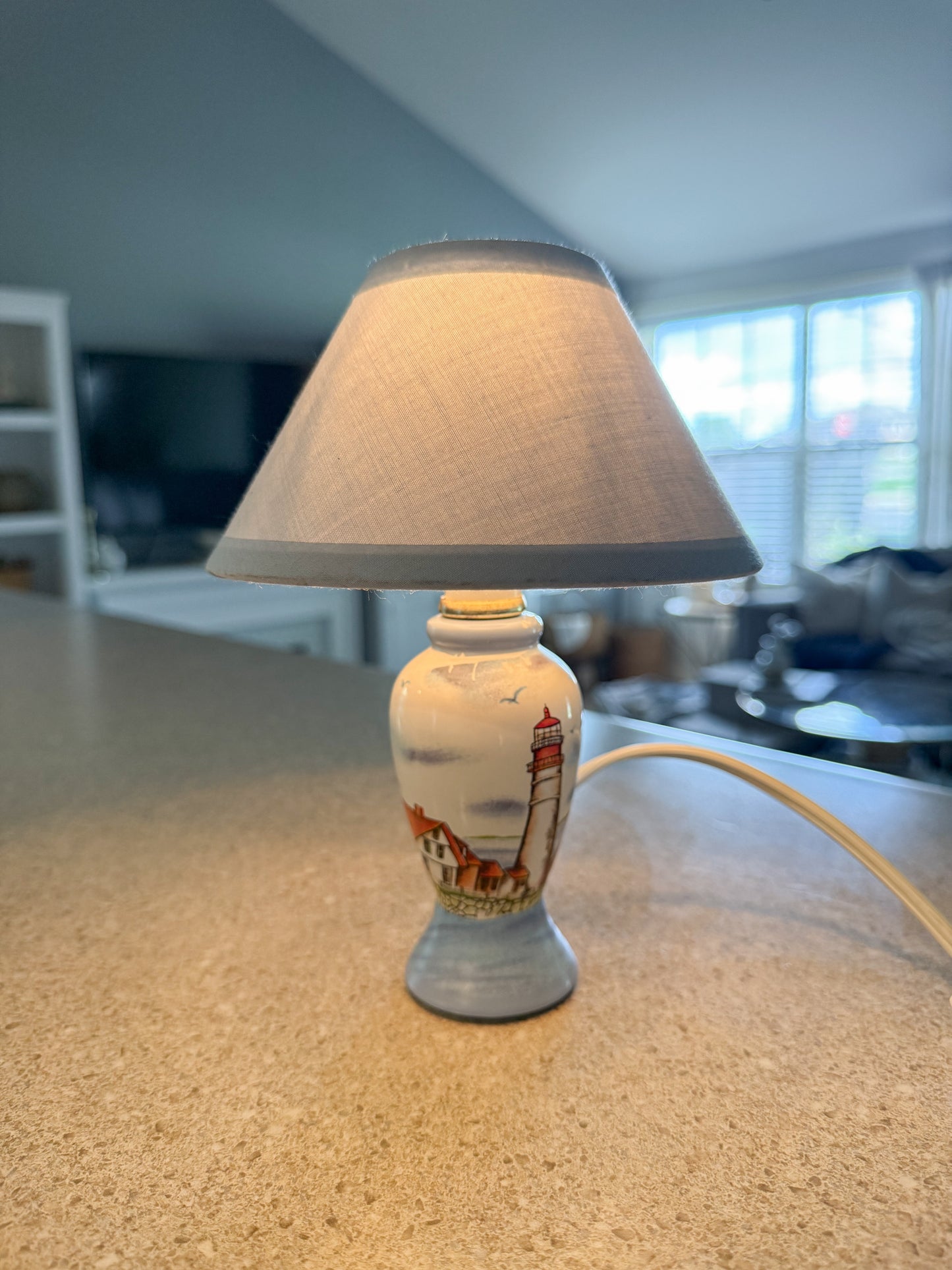 Vintage Coastal Lighthouse Mini Lamp