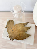 Vintage Brass Duck Trivet