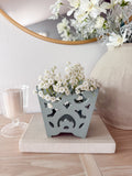 Homco Blue Ornate Planter Holder