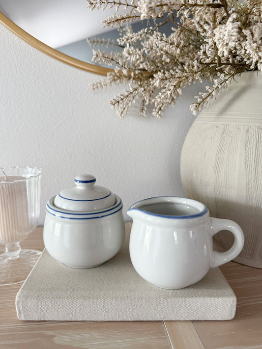Vintage Crate & Barrel Sugar and Creamer Set