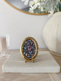 Vintage Brass Oval Mini Frame