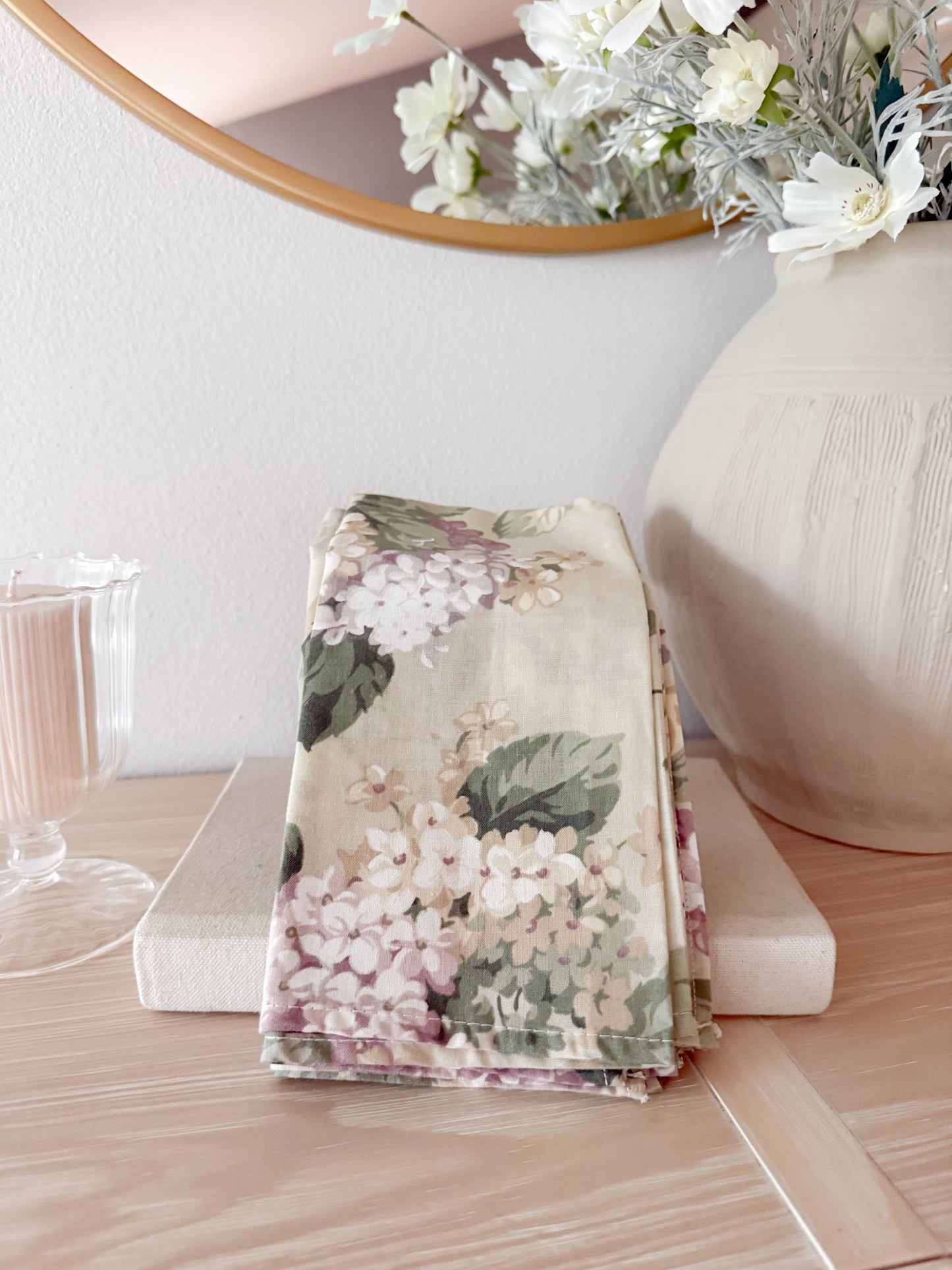 Vintage Martha Stewart Hydrangea Napkins