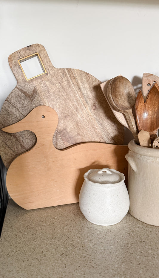 Vintage Wooden Duck Cutting Board