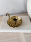 Vintage Brass Shell Candleholder