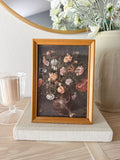 Vintage Framed Moody Floral Print
