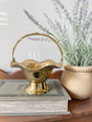 Vintage Brass Scalloped Basket