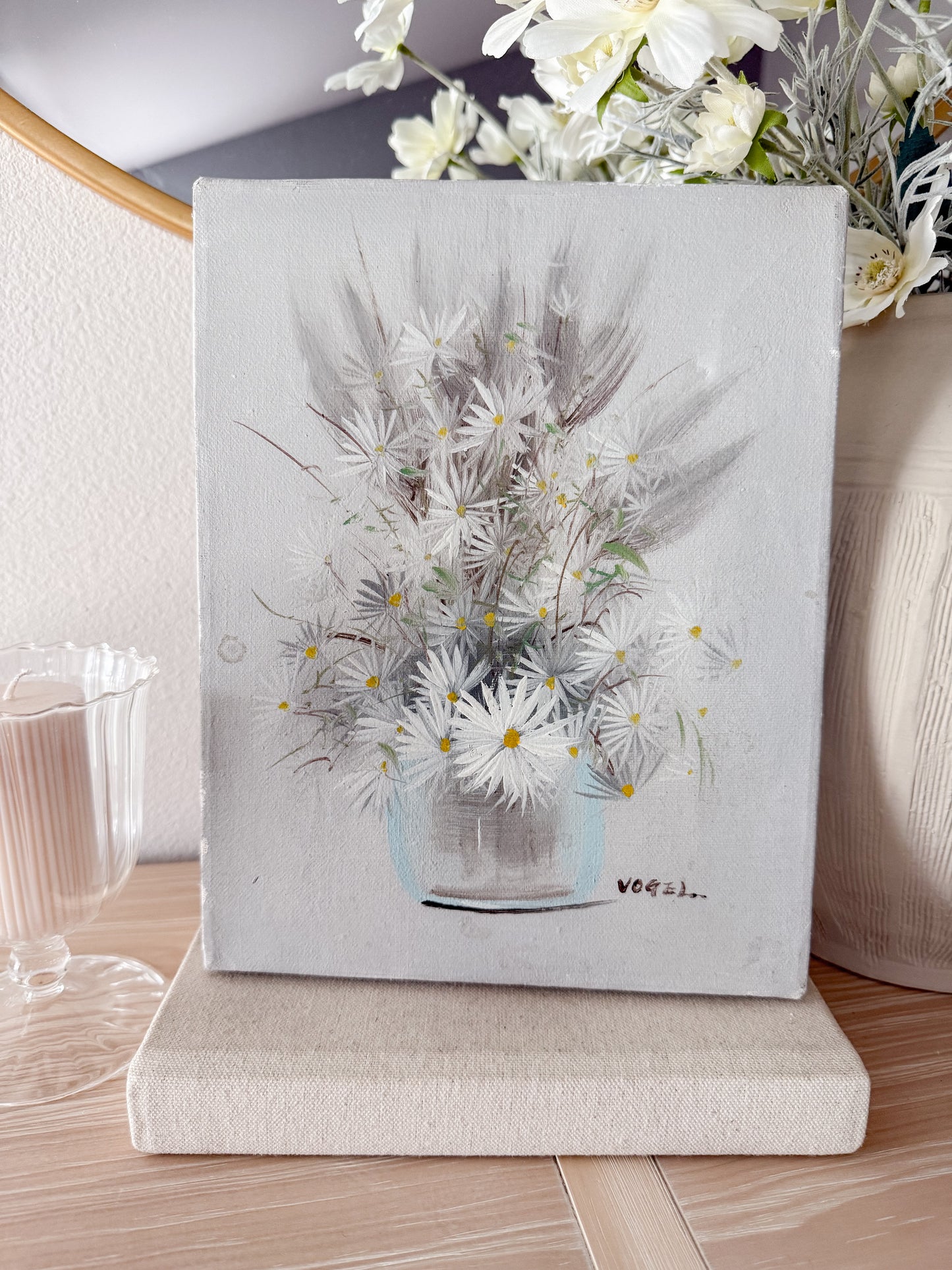 Vintage Floral Oil Painting