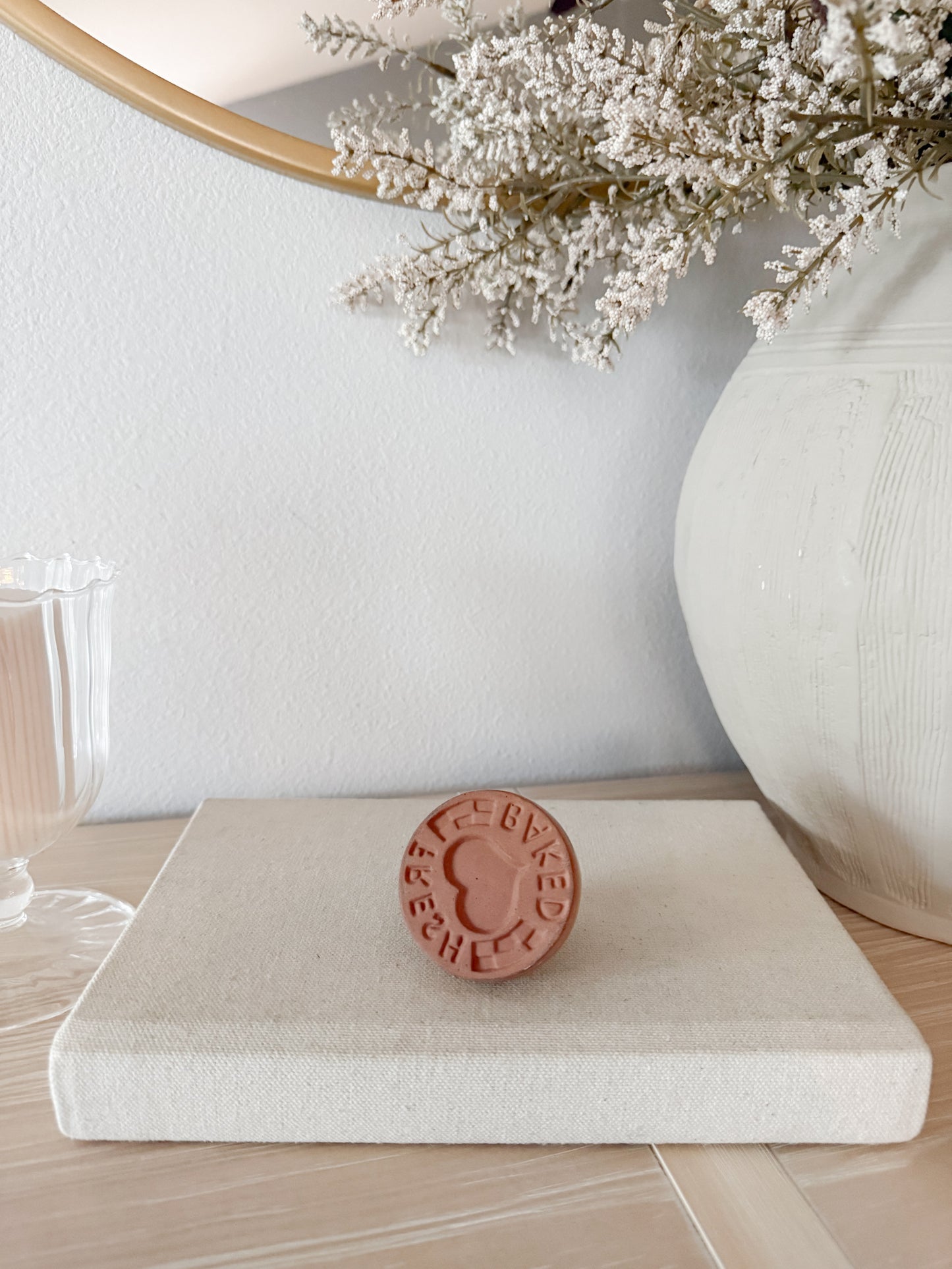 Terracotta “Fresh Baked” Cookie Stamp