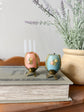 Vintage German Floral Egg Candles