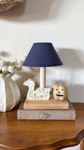 Vintage Hand-Painted Floral Duck Lamp