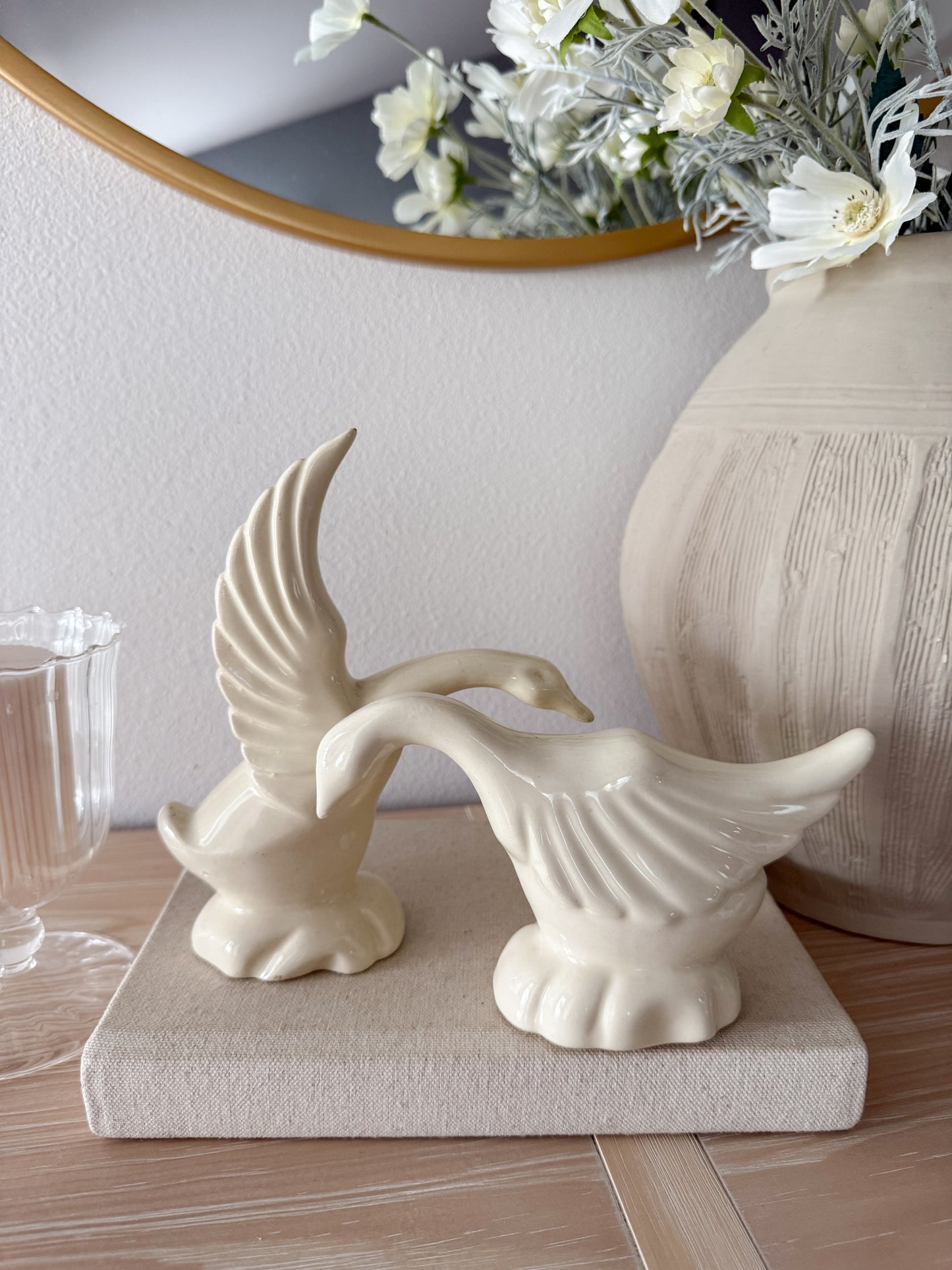 Vintage Pottery Geese
