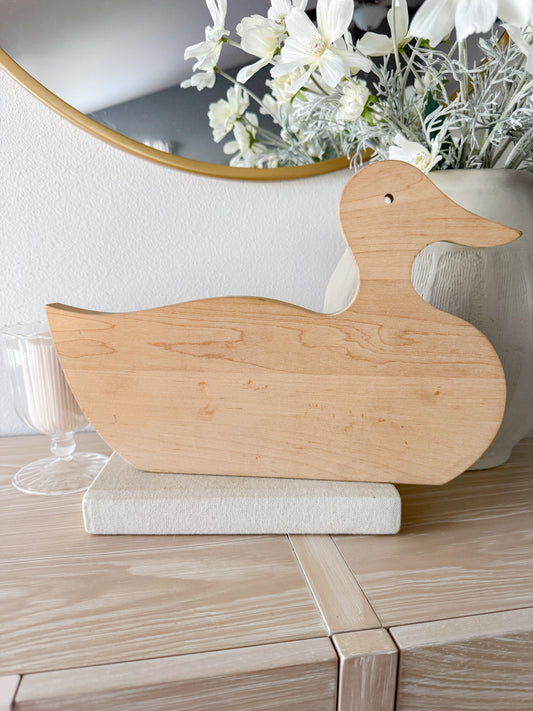 Vintage Wooden Duck Cutting Board
