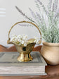 Vintage Brass Scalloped Basket
