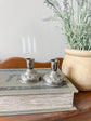 Vintage Silver Beaded Candleholders