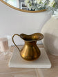 Vintage Brass Braided Pitcher Vase