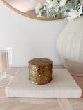 Vintage Brass Seashell Canister