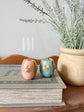 Vintage German Floral Egg Candles