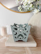 Homco Blue Ornate Planter Holder