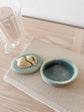 Vintage Blue Incolay Stone Shell Box