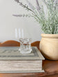 Vintage Scalloped Glass Match Holder or Votive