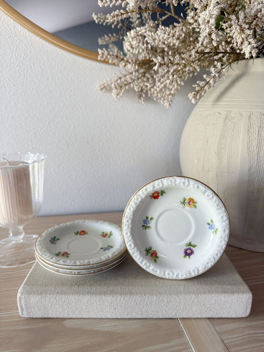 Vintage Floral Butter Pat/Mini Saucer (1)