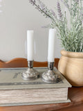 Vintage Silver Beaded Candleholders